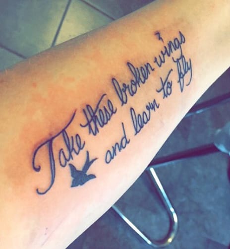 Beatles Quote Hand Tattoo 4