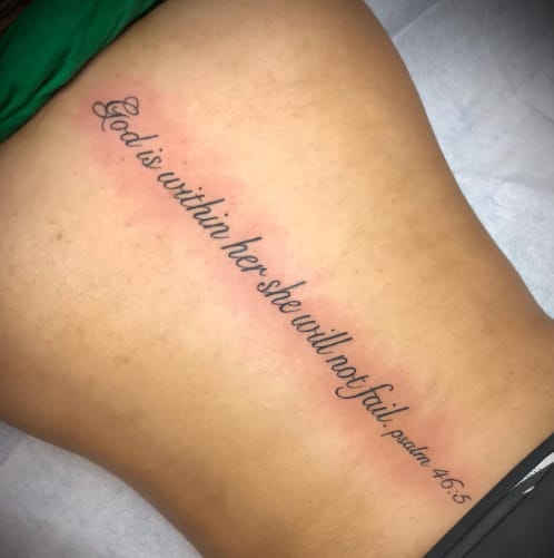 Quote Back Tattoo 1