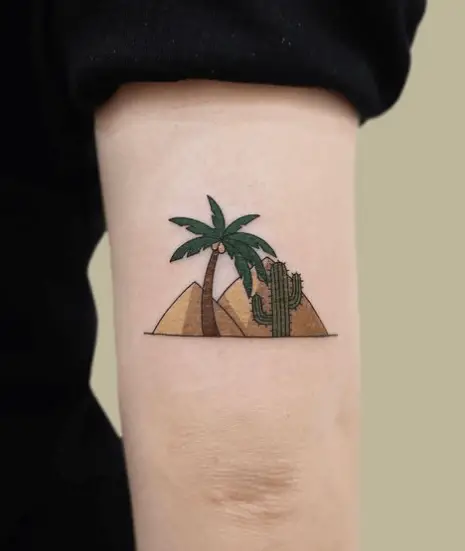 Palm Tree At The Pyramid