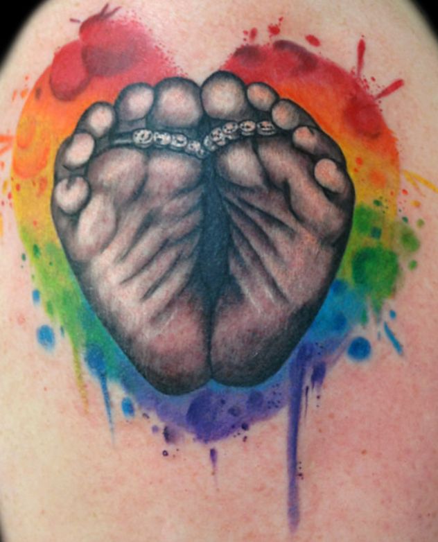 rainbow baby tattoo 