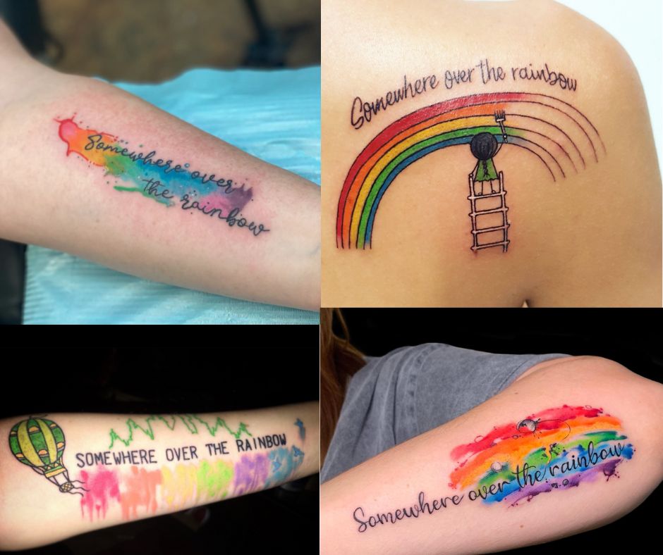 somewhere over the rainbow tattoo